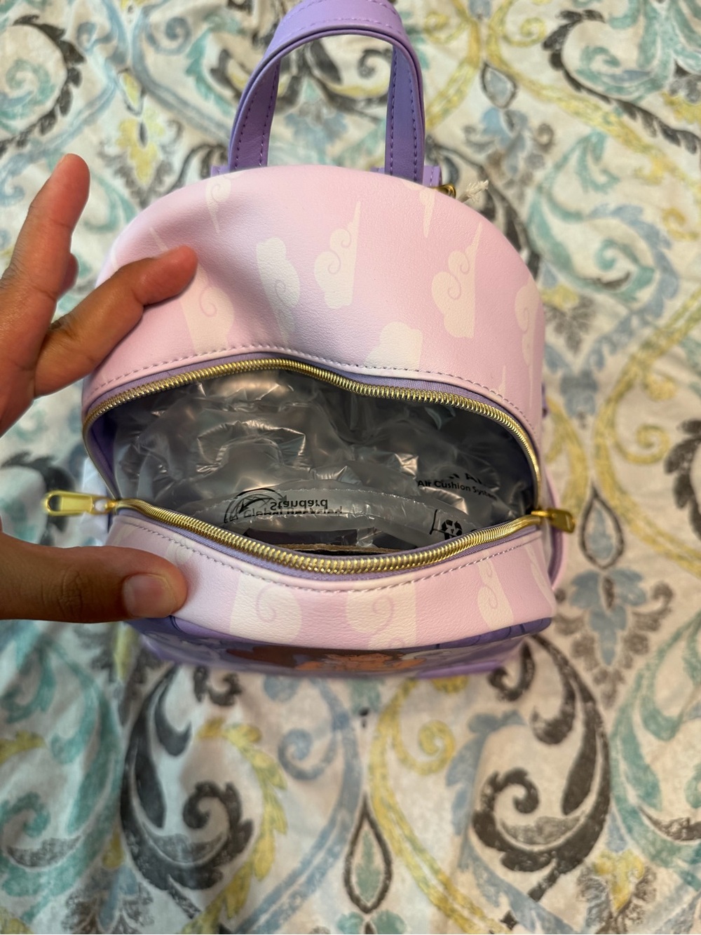 Loungefly Disney Megara Lavender Mini Backpack - Picture 3 of 3